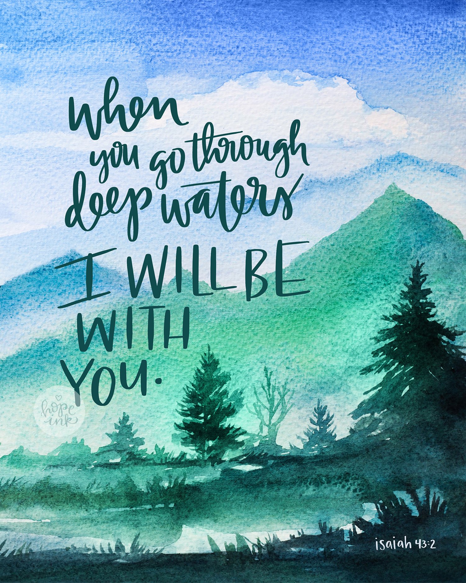 Deep: Instant Art Printable — Hope Ink